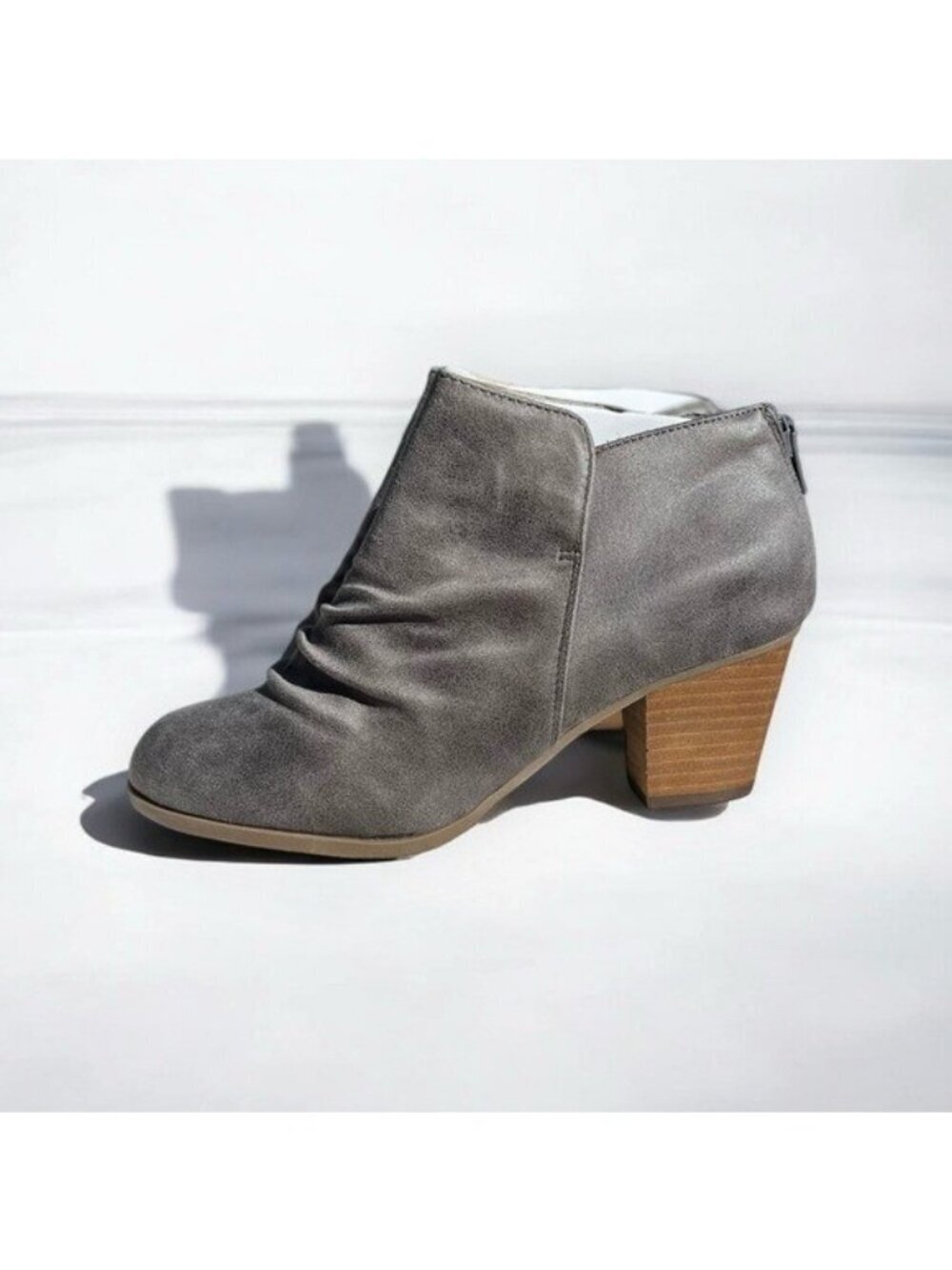 🌻NEW Report Gray "Clarice" Heeled Ankle Booties Size 6.5W (wide width)